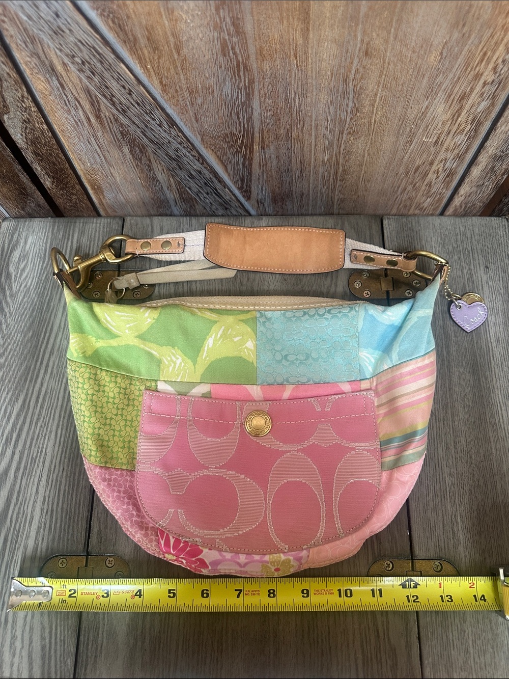 Coach Vintage Y2K Patchwork Shoulder Hobo RARE & Hard to Find! - Picture 12 of 16